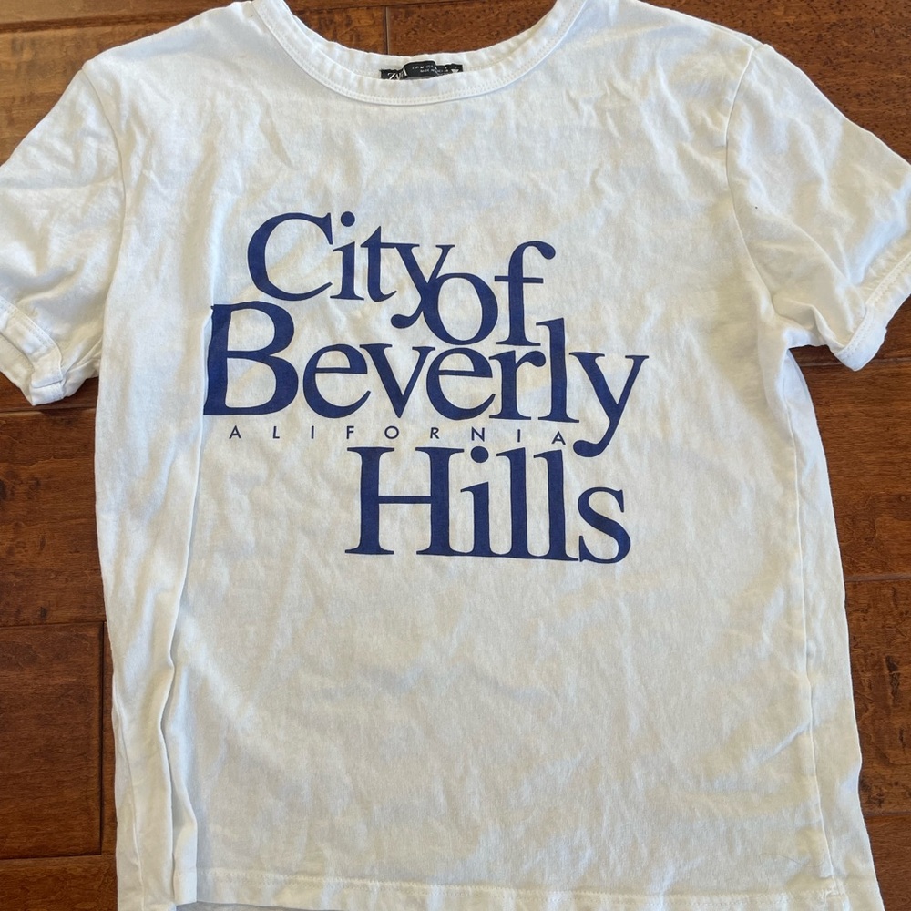Zara Beverly Hills t shirt